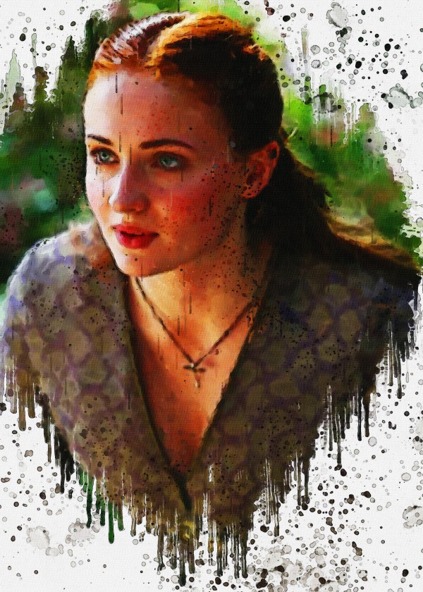 Sansa Stark Painting by Gunawan Rb